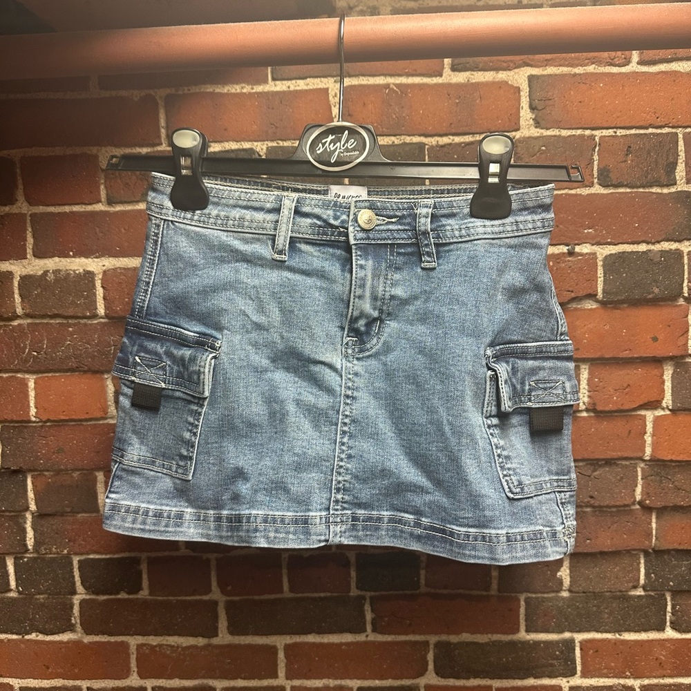 Princess Polly Grishea Low Rise Denim Mini Skirt